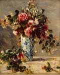 Renoir Pierre-Auguste Roses and Jasmine in a Delft Vase  - Hermitage